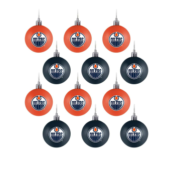 Edmonton Oilers ozdoby świąteczne NHL FOCO 12 Pack Ball Ornament Set