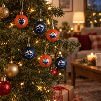 Edmonton Oilers ozdoby świąteczne NHL FOCO 12 Pack Ball Ornament Set