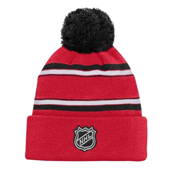 Chicago Blackhawks czapka zimowa dziecięca 3Rd Jersey Jacquard Cuff Pom