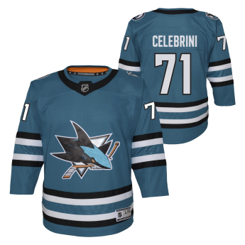 San Jose Sharks dres dziecięcy Macklin Celebrini #71 NHL Premier Home/Team