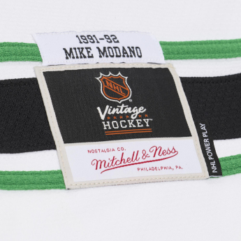 Minesota North Stars hokejowa koszulka meczowa NHL Mike Modano #9 1991 Power Play White Jersey