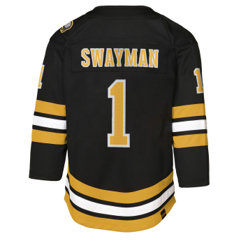 Boston Bruins dziecięca koszulka meczowa Jeremy Swayman #1 NHL Premier Home/Team