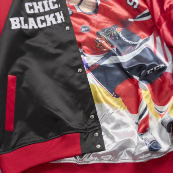 Chicago Blackhawks kurtka męska NHL Connor Bedard #98 Player Lightweight Satin Jacket