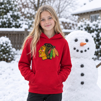 Chicago Blackhawks dziecięca bluza z kapturem Prime Po Flc Hood Home