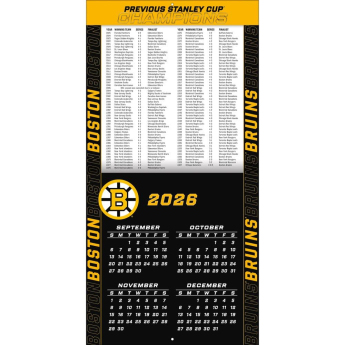 Boston Bruins kalendarz NHL 2027 Wall