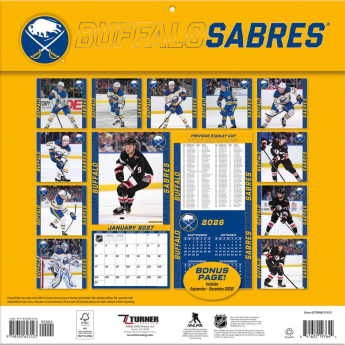 Buffalo Sabres kalendarz NHL 2027 Wall