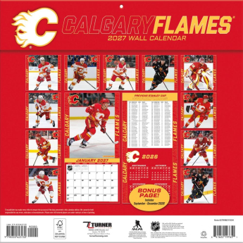 Calgary Flames kalendarz NHL 2027 Wall