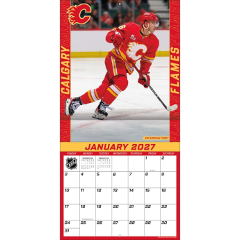Calgary Flames kalendarz NHL 2027 Wall