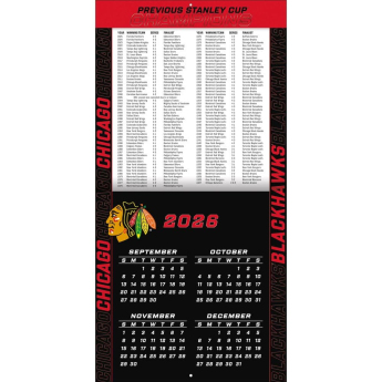 Chicago Blackhawks kalendarz NHL 2027 Wall