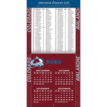 Colorado Avalanche kalendarz NHL 2027 Wall