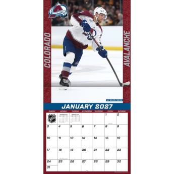 Colorado Avalanche kalendarz NHL 2027 Wall