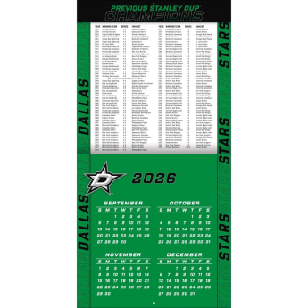 Dallas Stars kalendarz NHL 2027 Wall