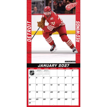 Detroit Red Wings kalendarz NHL 2027 Wall