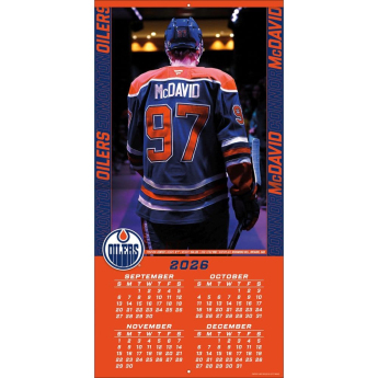 Edmonton Oilers kalendarz NHL #97 Connor McDavid 2027 Wall