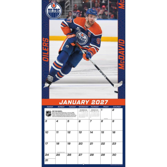 Edmonton Oilers kalendarz NHL #97 Connor McDavid 2027 Wall