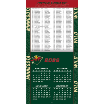 Minnesota Wild kalendarz NHL 2027 Wall