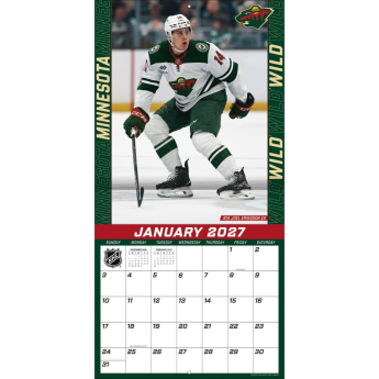 Minnesota Wild kalendarz NHL 2027 Wall