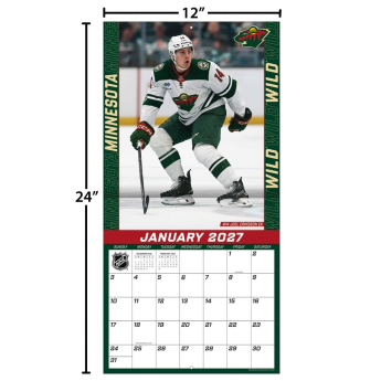 Minnesota Wild kalendarz NHL 2027 Wall