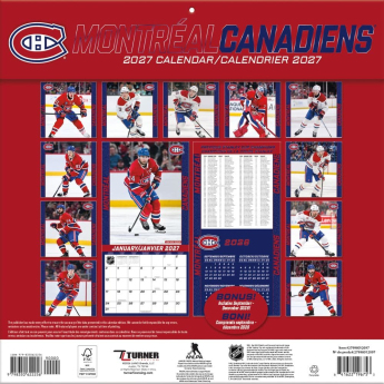 Montreal Canadiens kalendarz NHL 2027 Wall