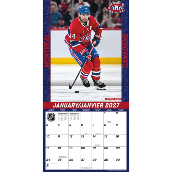 Montreal Canadiens kalendarz NHL 2027 Wall