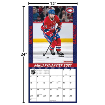 Montreal Canadiens kalendarz NHL 2027 Wall