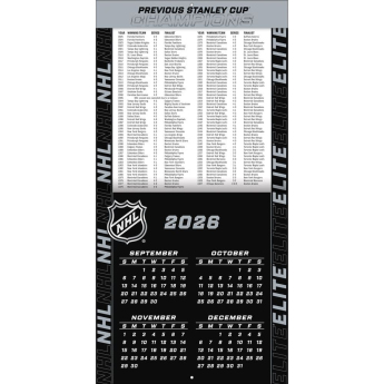 NHL produkty kalendarz Elite 2027 Wall