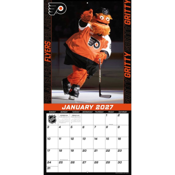 Philadelphia Flyers kalendarz Gritty 2027 Wall
