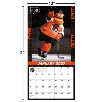 Philadelphia Flyers kalendarz Gritty 2027 Wall