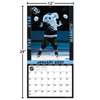 NHL produkty kalendarz Mascots 2027 Wall