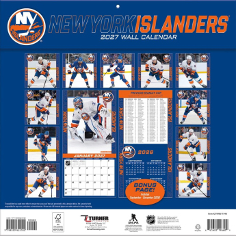 New York Islanders kalendarz NHL 2027 Wall