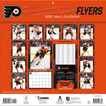 Philadelphia Flyers kalendarz NHL 2027 Wall
