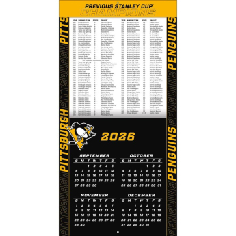 Pittsburgh Penguins kalendarz NHL 2027 Wall