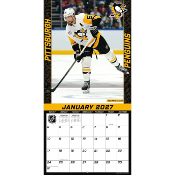 Pittsburgh Penguins kalendarz NHL 2027 Wall