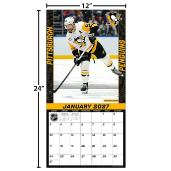 Pittsburgh Penguins kalendarz NHL 2027 Wall