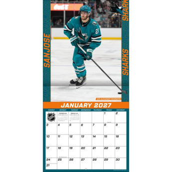 San Jose Sharks kalendarz NHL 2027 Wall
