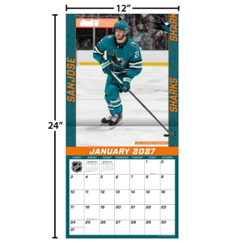 San Jose Sharks kalendarz NHL 2027 Wall