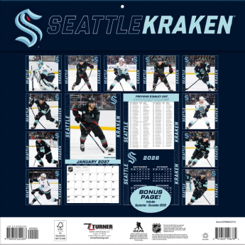 Seattle Kraken kalendarz NHL 2027 Wall