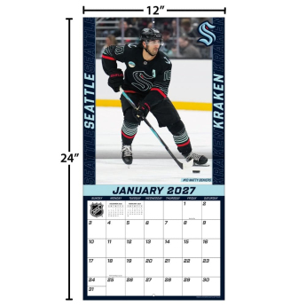 Seattle Kraken kalendarz NHL 2027 Wall