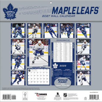 Toronto Maple Leafs kalendarz NHL 2027 Wall