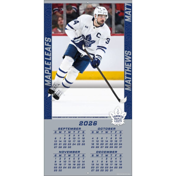 Toronto Maple Leafs kalendarz NHL #34 Auston Matthews 2027 Wall