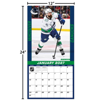 Vancouver Canucks kalendarz NHL 2027 Wall