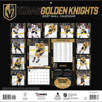 Vegas Golden Knights kalendarz NHL 2027 Wall