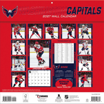 Washington Capitals kalendarz NHL 2027 Wall