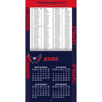 Washington Capitals kalendarz NHL 2027 Wall