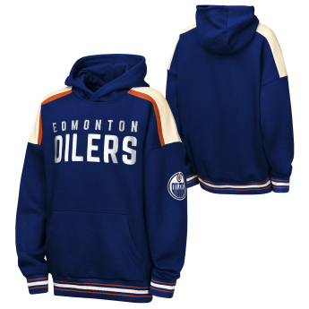 Edmonton Oilers dziecięca bluza z kapturem NHL Camaraderie Oversized Colorblock Fleece