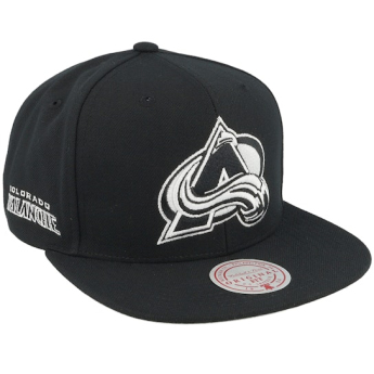 Colorado Avalanche czapka flat baseballówka Evergreen Black White Snapback