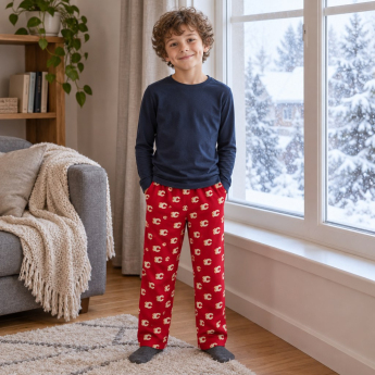 Calgary Flames dziecięce spodnie od piżamy Colored Printed Pant