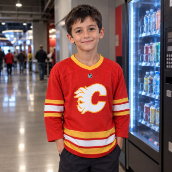 Calgary Flames dziecięca koszulka meczowa red Replica Home Jersey