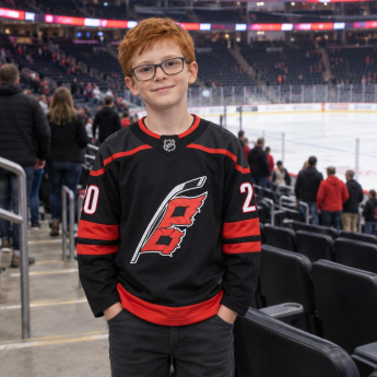 Carolina Hurricanes dziecięca koszulka meczowa Sebastian Aho Premier Home black