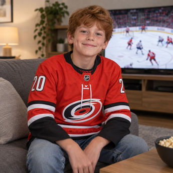 Carolina Hurricanes dziecięca koszulka meczowa Sebastian Aho Premier Home